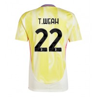 Camiseta Juventus Timothy Weah #22 Segunda Equipación Replica 2024-25 mangas cortas